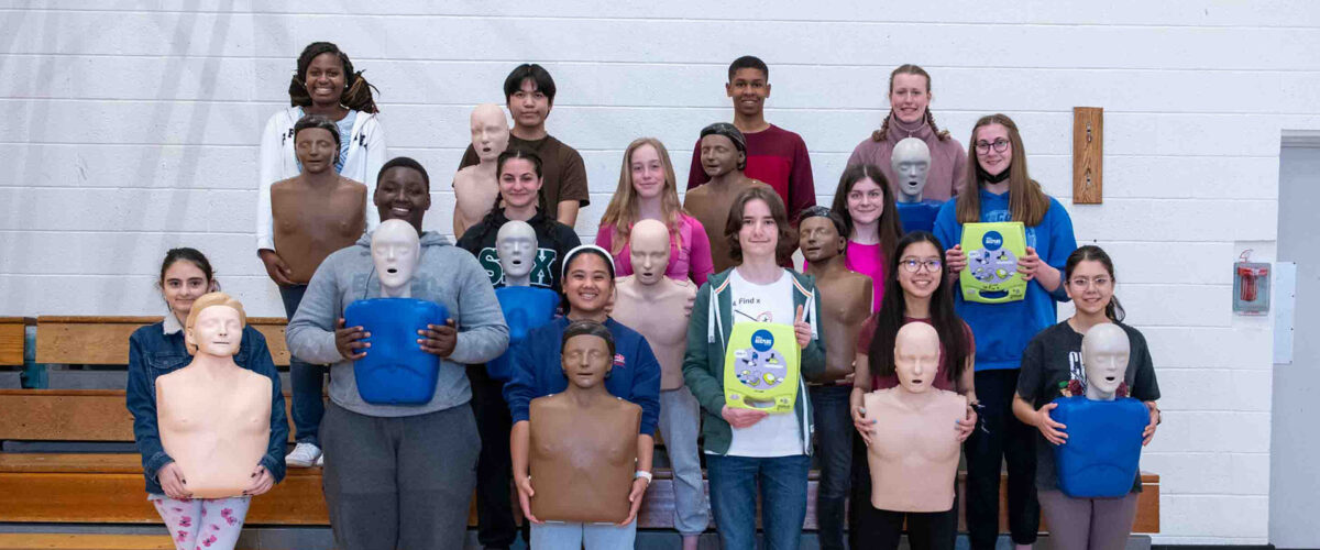 Students trained in CPR
